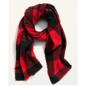 Old Navy Long Flannel Blanket Wrap Shawl Plaid Scarf